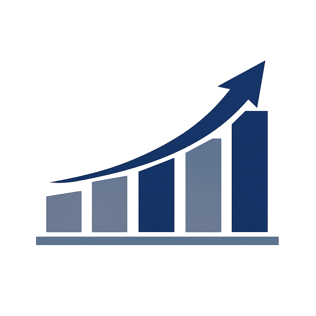 Navy Arrow Growth Icon-1